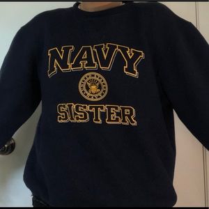 soffee navy sister crew neck